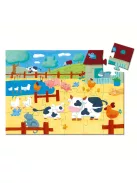 Djeco Formadobozos puzzle - Bocik és tehenek