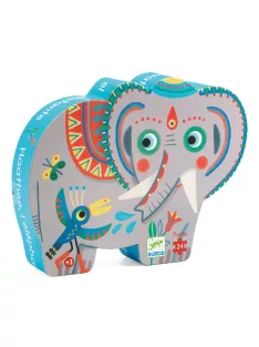 Djeco Formadobozos puzzle Haathee Asian elephant - 24pcs
