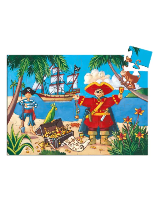 Djeco Formadobozos puzzle - Kalózok kincse
