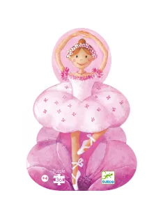 Djeco Formadobozos puzzle - Balerina virággal 