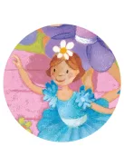 Djeco Formadobozos puzzle - Balerina virággal 