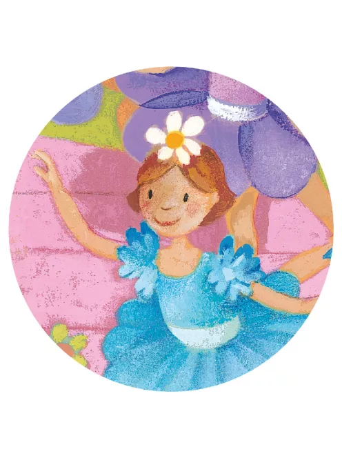 Djeco Formadobozos puzzle - Balerina virággal 
