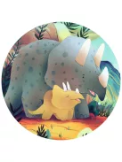 Djeco Formadobozos puzzle Teo a kis dínó 24 db-os - Teo the dino