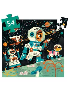   Djeco Formadobozos puzzle Űrállomás 54 db-os - Space station