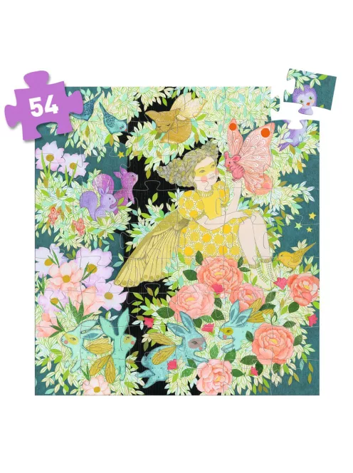 Djeco Formadobozos puzzle Flóra álomfája 54 db-os - Flora's Tree
