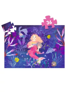   Djeco Formadobozos puzzle Ella a sellő 36 db-os - Ella the mermaid