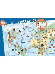   Djeco Megfigyeltető puzzle Föld állatai - Animals of the earth