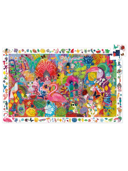 Djeco Megfigyeltető puzzle Riói karnevál 200 db-os - Rio Carnival