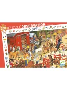 Djeco Megfigyeltető puzzle Lovaglás 200 db-os - Horse riding