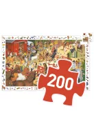 Djeco Megfigyeltető puzzle Lovaglás 200 db-os - Horse riding