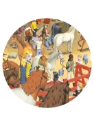 Djeco Megfigyeltető puzzle Lovaglás 200 db-os - Horse riding