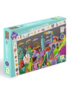   Djeco Megfigyeltető puzzle Őrült város 200 db-os - Crazy Town