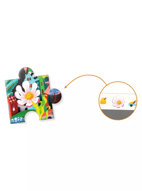 Djeco Megfigyeltető puzzle Őrült város 200 db-os - Crazy Town