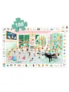 Djeco Megfigyeltető puzzle Balett iskola 100 db-os - The dance school