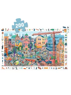 Djeco Megfigyeltető puzzle A város 200 db-os - The city