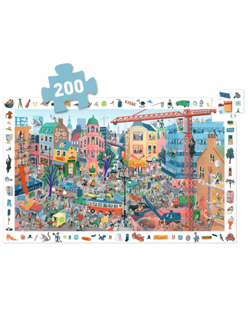 Djeco Megfigyeltető puzzle A város 200 db-os - The city