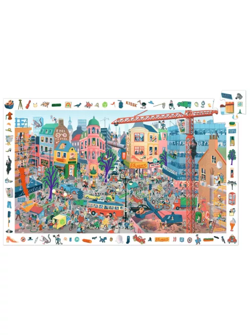 Djeco Megfigyeltető puzzle A város 200 db-os - The city