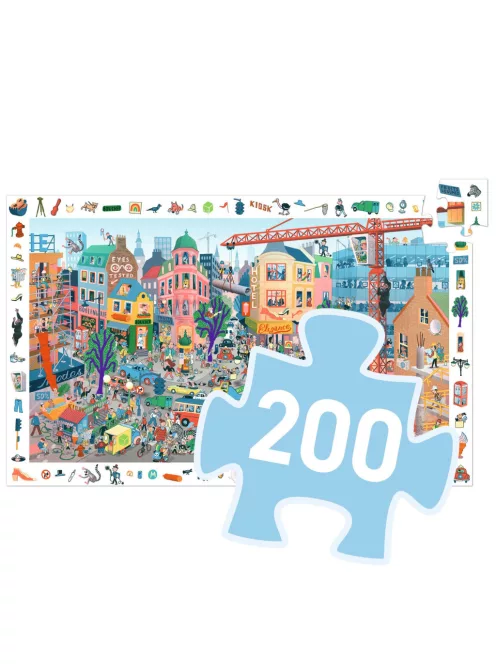 Djeco Megfigyeltető puzzle A város 200 db-os - The city