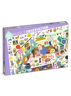   Djeco Megfigyeltető puzzle Szülinapi parti 54 db-os - Birthday Party