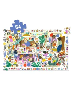   Djeco Megfigyeltető puzzle Szülinapi parti 54 db-os - Birthday Party