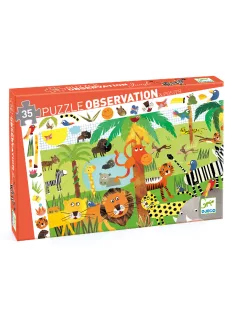 Djeco Megfigyeltető puzzle Dzsungel 35 db-os - Jungle