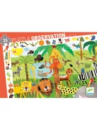 Djeco Megfigyeltető puzzle Dzsungel 35 db-os - Jungle
