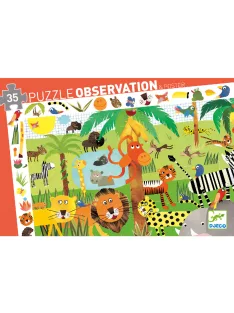 Djeco Megfigyeltető puzzle Dzsungel 35 db-os - Jungle