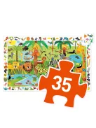 Djeco Megfigyeltető puzzle Dzsungel 35 db-os - Jungle