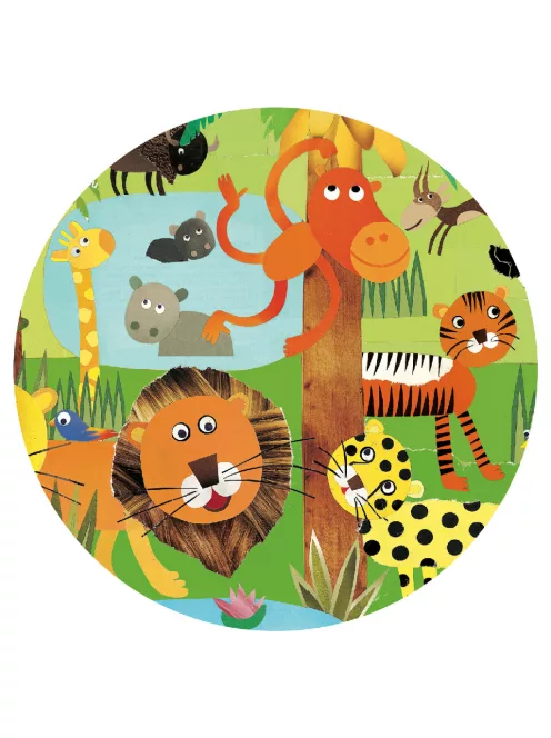 Djeco Megfigyeltető puzzle Dzsungel 35 db-os - Jungle