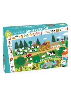 Djeco Megfigyetetlő puzzle A farm 35 db-os - The farm