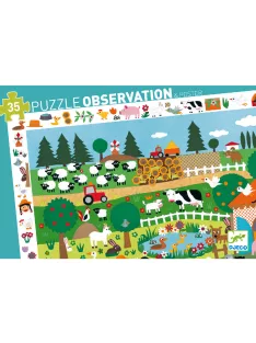 Djeco Megfigyetetlő puzzle A farm 35 db-os - The farm