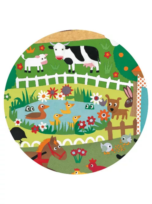 Djeco Megfigyetetlő puzzle A farm 35 db-os - The farm