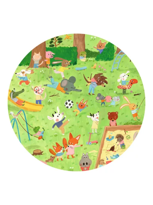 Djeco Megfigyeltető puzzle Kisbarátok a kertben 35 db-os - Little friends' garden