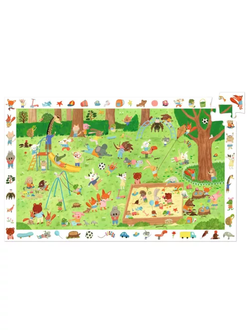 Djeco Megfigyeltető puzzle Kisbarátok a kertben 35 db-os - Little friends' garden