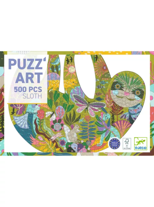 Djeco Művész puzzle Lajhár 500 db-os - The sloth