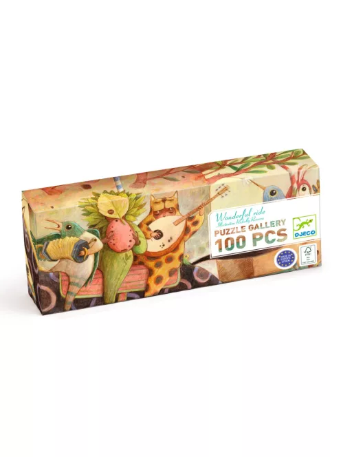 Djeco Óriás puzzle Csodálatos utazás 100 db-os - Wonderful ride