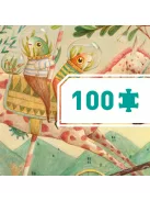 Djeco Óriás puzzle Csodálatos utazás 100 db-os - Wonderful ride
