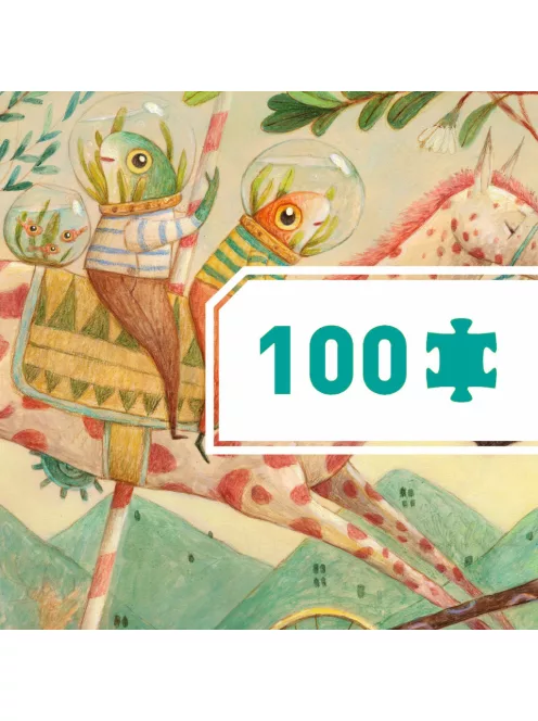 Djeco Óriás puzzle Csodálatos utazás 100 db-os - Wonderful ride