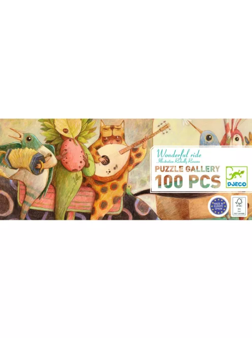 Djeco Óriás puzzle Csodálatos utazás 100 db-os - Wonderful ride