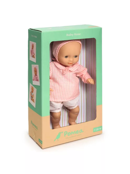 Djeco Pomea Játékbaba Róza barna szemű 32 cm - Rose brown eyes