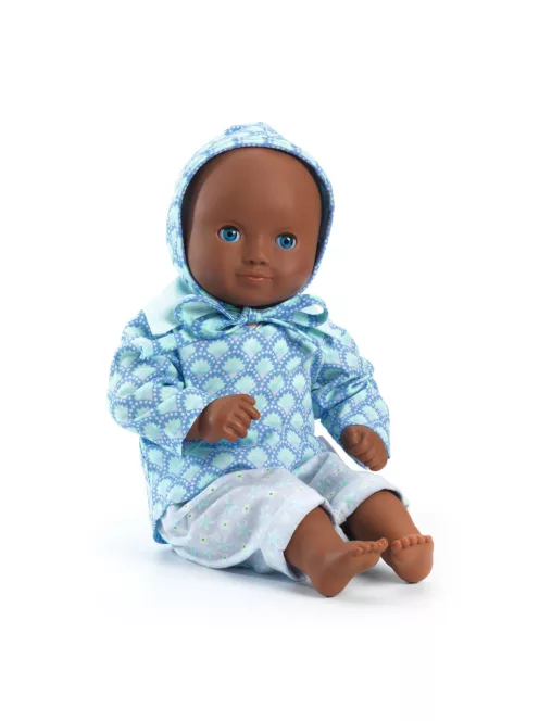 Djeco Pomea Játékbaba Wasabi sötétkék szemű 32 cm - Wasabi dark blue eyes