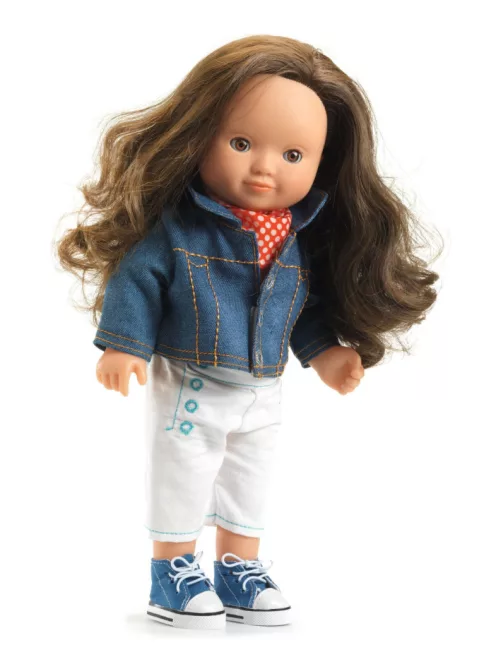 Djeco Pomea Játékbaba kiegészítő babaruha Kék dzseki - Outfit Blue jacket