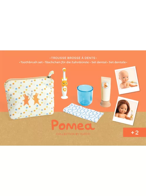 Djeco Pomea Játékbaba kiegészítő tisztálkodás Fogmosás - Toothbrush set