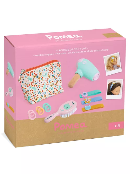 Djeco Pomea Játékbaba kiegészítő szépítkezés Baba fodrászkészlet - Hairdressing set