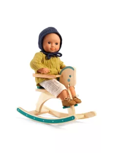   Djeco Pomea Játékbaba kiegészítő, bababútor Baba hintalova - Rocking horse
