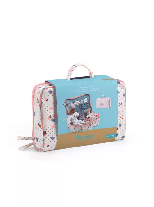 Djeco Pomea Játékbaba kiegészítőkkel Cseri bőröndje - Cerise's suitcase