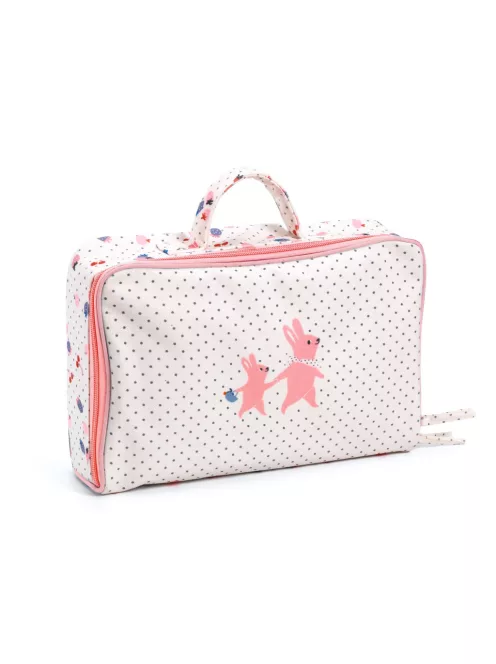 Djeco Pomea Játékbaba kiegészítőkkel Cseri bőröndje - Cerise's suitcase