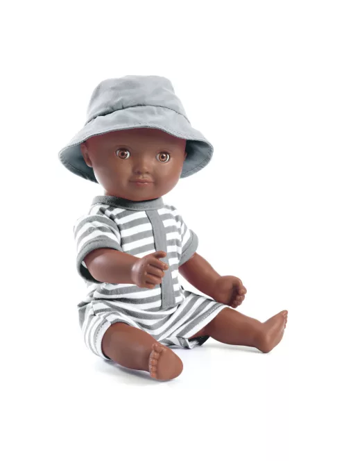 Djeco Játékbaba fürdethető Samu 32 cm - Baby Samra