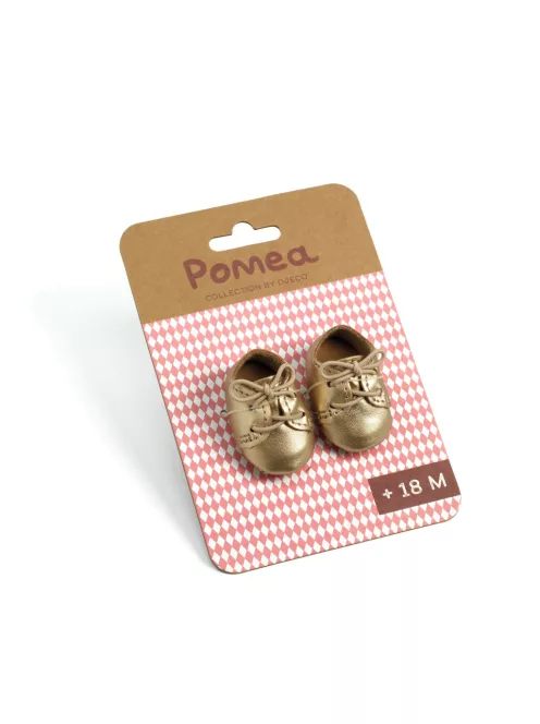 Djeco Pomea Játékbaba cipő Arany cipőcske - Golden shoes