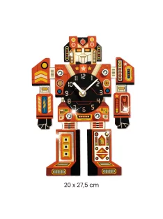   Djeco Design by Csináld magad! Falióra fiúszobába IdőRobi - Robotime